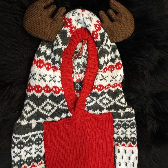 🌟HOST PICK🌟 NEW Holiday Reindeer Pet Sweater Hoodie Size XL - Picture 5 of 7